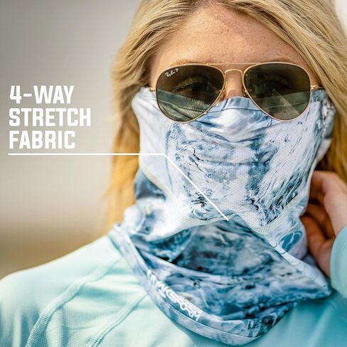 Mossy Oak unisex-adult Fishing Neck Gaiter, Cooling Fishing Mask With Breathable Mesh & Upf ProtectionNeck Gaiter in Saudi Arabia