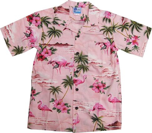 قميص RJC للأولاد باللون الوردي Flamingo Hibiscus in Kuwait