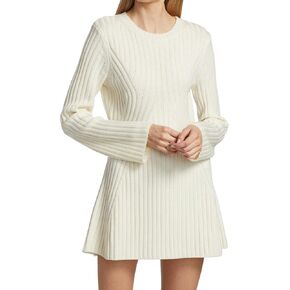 Ugerlov Women's 2024 Trendy Fall Long Sleeve Sweater Dress Round Neck Pullover Sweater Ribbed Knit Mini Dress in Saudi Arabia