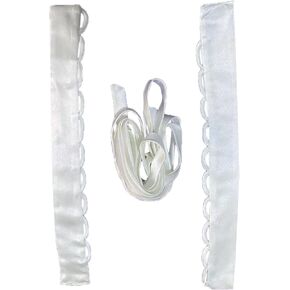 NBCMVMV Wedding Dress Corset Kit Loops Adjustable Satin Corset Back Kit Lace-Up Ribbon Ties for Banquet Evening Gown