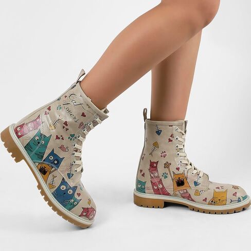 أحذية DOGO الطويلة للنساء - جلد نباتي وتصميم فريد من نوعه، أحذية شتوية نسائية، أحذية نسائية مريحة وأنيقة in Kuwait