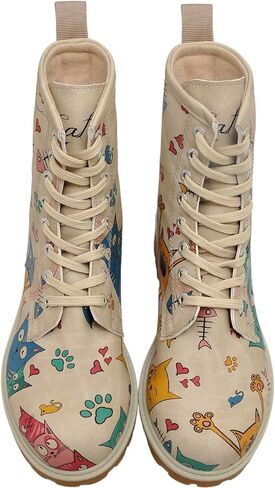 أحذية DOGO الطويلة للنساء - جلد نباتي وتصميم فريد من نوعه، أحذية شتوية نسائية، أحذية نسائية مريحة وأنيقة in Kuwait