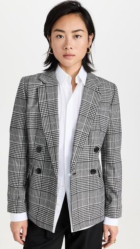 سترة نسائية ذات طية صدر السترة باللون البنفسجي من Madewell in Kuwait