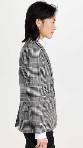 سترة نسائية ذات طية صدر السترة باللون البنفسجي من Madewell in Kuwait