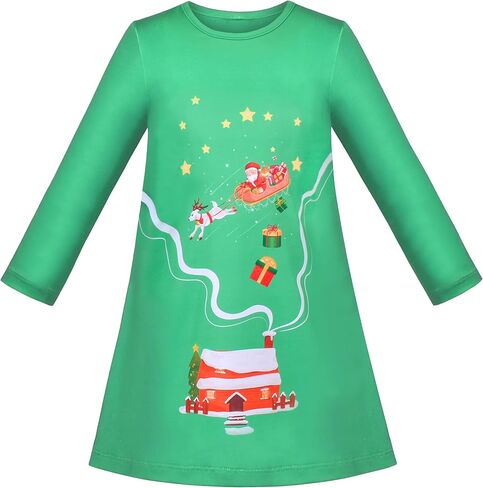 Sunny Fashion Girls Outfit Set 2 Piece Cotton Heart Casual Dresss Top Pants in Saudi Arabia
