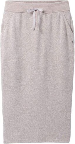prAna Living LLC Women's Standard prAna Cozy Up Midi Skirt, Oatmeal Heather, Small in Saudi Arabia