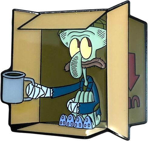 Homeless Squidward - SpongeBob Squarepants Collectible Pin in Saudi Arabia