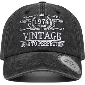 Roceyang 50th Birthday Gifts for Women Men, 1973 for 50 Year Old Woman Man Vintage Hat