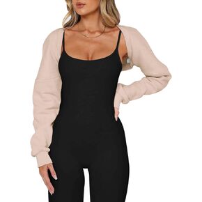 سترة نسائية LASLULU Y2K بوليرو مفتوحة من الأمام تتغاضى عن سترة الخريف بأكمام طويلة سترة مقصوصة للخروج سترة علوية قصيرة ملابس خارجية in Kuwait