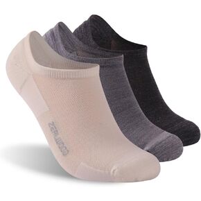 ZEAL WOOD 3 Pairs Mens Womens Merino Wool Ankle Athletic Socks Low Cut Running Golf Tennis Hiking Socks Quarter in Kuwait