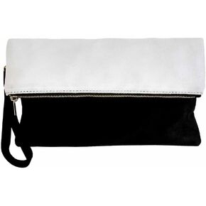 JNB Soft Faux Suede Colorblock Wristlet in Saudi Arabia