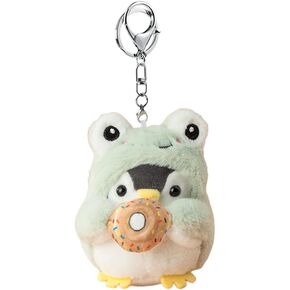 Fuqimanman2020 Donut Penguin Cross dressing Keychain Cute Boys and Girls Handbag Backpack Pendant Car Key Chain in Saudi Arabia