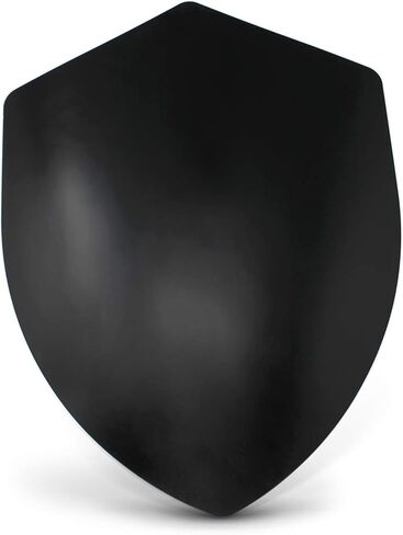 Four Point Medieval Shield Blank - 16 Gauge Steel Battle Ready - Natural - One Size in Saudi Arabia