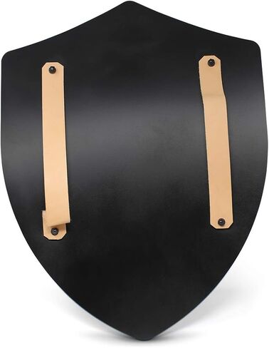 Four Point Medieval Shield Blank - 16 Gauge Steel Battle Ready - Natural - One Size in Saudi Arabia