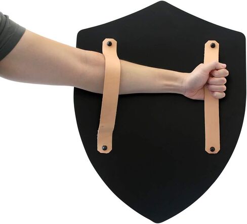 Four Point Medieval Shield Blank - 16 Gauge Steel Battle Ready - Natural - One Size in Saudi Arabia