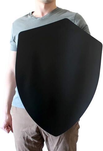 Four Point Medieval Shield Blank - 16 Gauge Steel Battle Ready - Natural - One Size in Saudi Arabia