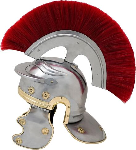 ميثروجان خوذة رومان اوفيسر سنتوريون التاريخية درع 18 جرام ستيل in Kuwait