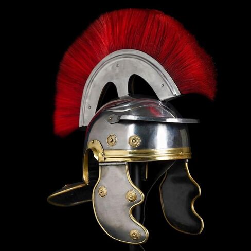 ميثروجان خوذة رومان اوفيسر سنتوريون التاريخية درع 18 جرام ستيل in Kuwait