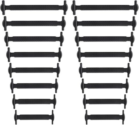 WLLHYF No Tie Shoe Laces Stretchy Silicone Elastic Lazy Shoelaces Rubber Flat Shoe Ties One Size Fits All Kids Adults in Saudi Arabia
