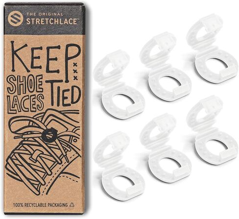 THE ORIGINAL STRETCHLACE Shoelace Knot Clips Keep Shoe Laces Tied & Secure | Shoelace Bow Clip Accessory in Kuwait