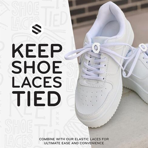 THE ORIGINAL STRETCHLACE Shoelace Knot Clips Keep Shoe Laces Tied & Secure | Shoelace Bow Clip Accessory in Kuwait