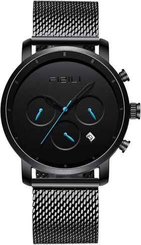 ساعة معصم أنيقة للرجال من FIZILI مقاومة للماء وساعات بسيطة ورقيقة للغاية in Kuwait