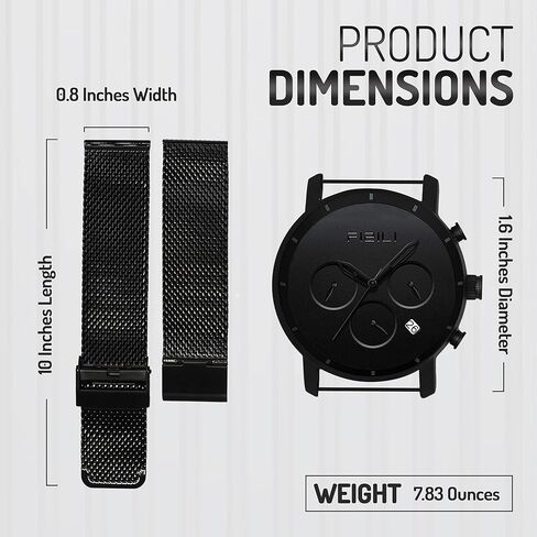 ساعة معصم أنيقة للرجال من FIZILI مقاومة للماء وساعات بسيطة ورقيقة للغاية in Kuwait