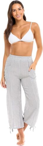 Body Glove Women's Standard Swimsuit Penny Pull-on Beach Pant Cover-up in Saudi Arabia