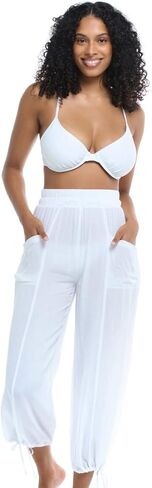 Body Glove Women's Standard Swimsuit Penny Pull-on Beach Pant Cover-up in Saudi Arabia