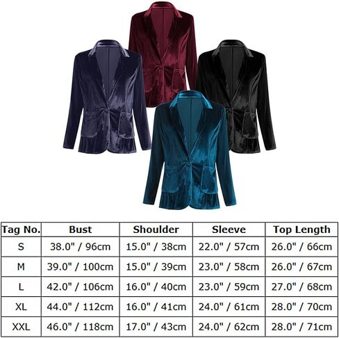 Velvet Blazer Jackets for Women Open Front Long Sleeve Lapel Collar Velvet Jacket Coat with Pockets in Kuwait