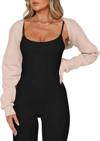 سترة نسائية LASLULU Y2K بوليرو مفتوحة من الأمام تتغاضى عن سترة الخريف بأكمام طويلة سترة مقصوصة للخروج سترة علوية قصيرة ملابس خارجية in Kuwait