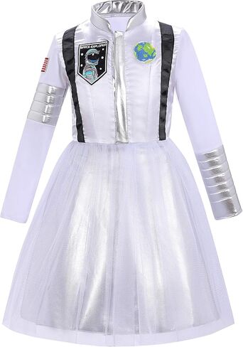 زي رائد الفضاء للفتيات من DJDLPARTY مع قبعة للعب الأدوار in Kuwait