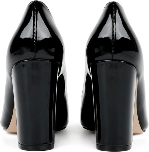 JOY IN LOVE Chunky Heels for Women High Block Heel Pointy Toe Dress Work Pumps in Saudi Arabia