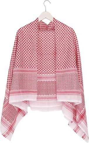 Clobeau Men Arab Kafiya Keffiyeh Arabic Muslim Head Wrap Scarf Shemagh Turban Headwear in Saudi Arabia
