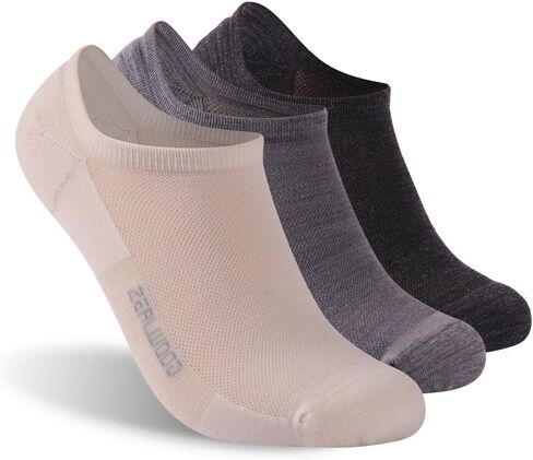 ZEAL WOOD 3 Pairs Mens Womens Merino Wool Ankle Athletic Socks Low Cut Running Golf Tennis Hiking Socks Quarter in Saudi Arabia