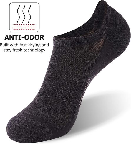 ZEAL WOOD 3 Pairs Mens Womens Merino Wool Ankle Athletic Socks Low Cut Running Golf Tennis Hiking Socks Quarter in Saudi Arabia
