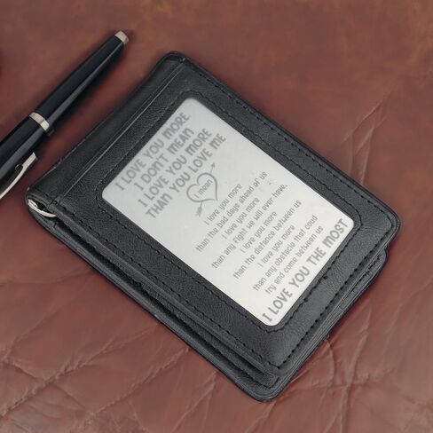 بطاقة المحفظة الحب (عندما أقول أحبك أكثر، معدنية) in Kuwait