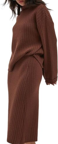 ملابس نسائية عصرية مكونة من قطعتين من CHYRII برقبة وهمية وسترة كبيرة الحجم ومجموعات تنورة وسترة ومجموعة صالة الفستان in Kuwait