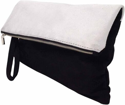 JNB Soft Faux Suede Colorblock Wristlet in Saudi Arabia