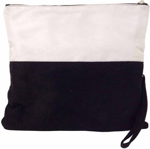 JNB Soft Faux Suede Colorblock Wristlet in Saudi Arabia