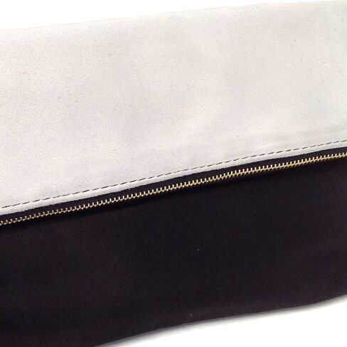 JNB Soft Faux Suede Colorblock Wristlet in Saudi Arabia