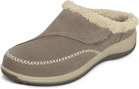 Orthofeet Women's Orthopedic Faux Fur Lined Charlotte Slippers in Kuwait