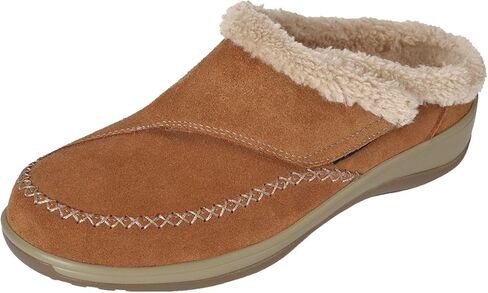 Orthofeet Women's Orthopedic Faux Fur Lined Charlotte Slippers in Kuwait