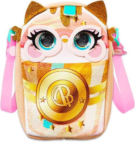 Purse Pets Treat Yo Self Catpuchino Shoulder Bag for Girls - Bundle with Cat Kitty Shoulder Clutch Crossbody Bag with Hippie Tattoos | Kitty Clutch Purse Bag for Girls Women, Purse Pets Catpuchino in Kuwait