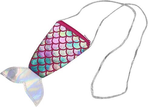 Kids Toddlers Glitter Mermaid Crossbody Purse Holographic Shoulder Bag Satchel for Boys Girls in Saudi Arabia