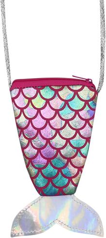 Kids Toddlers Glitter Mermaid Crossbody Purse Holographic Shoulder Bag Satchel for Boys Girls in Saudi Arabia