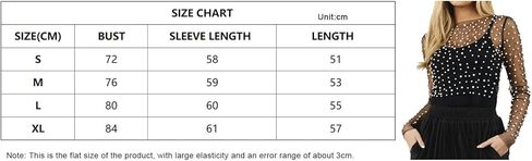 بلوزة نسائية من Honganda مزينة باللؤلؤ الشفاف بأكمام طويلة شبكية لتغطية الشاطئ in Kuwait