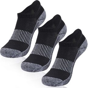 Hissox Copper Running Socks, Unisex Ankle Crew Moisture Wicking Anti Smell Sport Trekking Hiking Cushion Socks