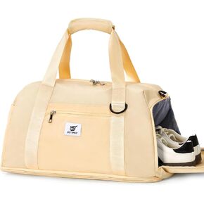 حقيبة سفر SKYSPER حقيبة صالة الألعاب الرياضية للنساء والرجال، حقيبة حمل مقاومة للماء مع حجرة للأحذية وجيب مبلل، لحمل الأمتعة في عطلة نهاية الأسبوع طوال الليل وحقيبة سفر وحقائب مستشفى مع أكمام بعجلات in Kuwait