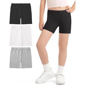 NUMYEAN Dance Short for Girls Bike Shorts for Kids Teen Girls Cartwheel Yoga Shorts 5-14 Years 3 Pack in Kuwait